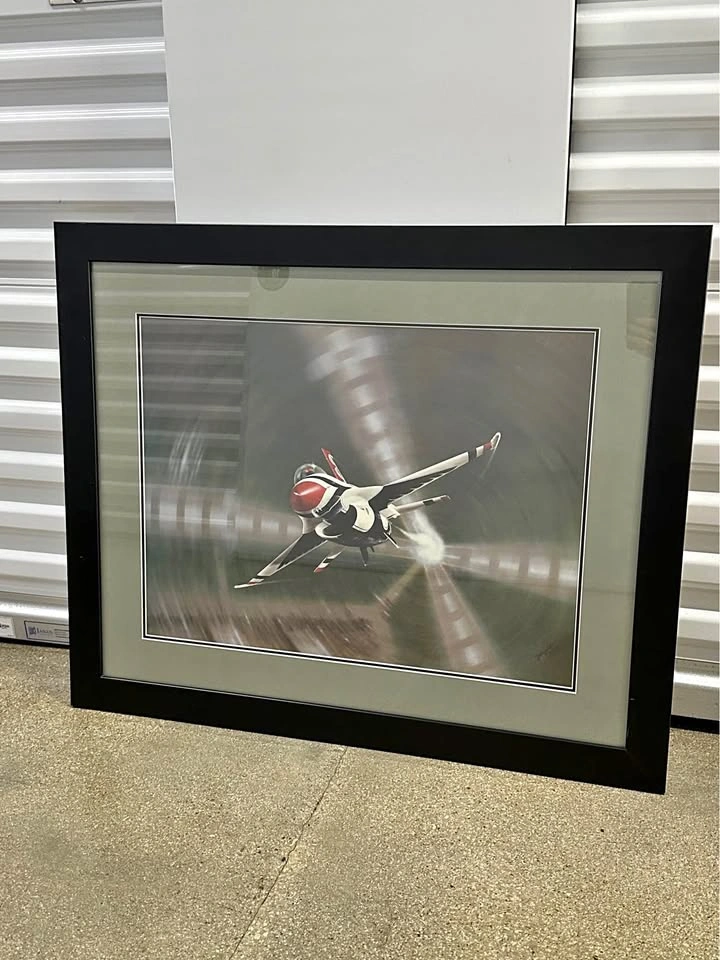 Framed Airplane Wall Art 33x28