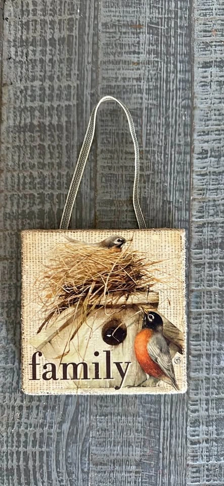 Demdaco Family Bird Nest Wall Decor