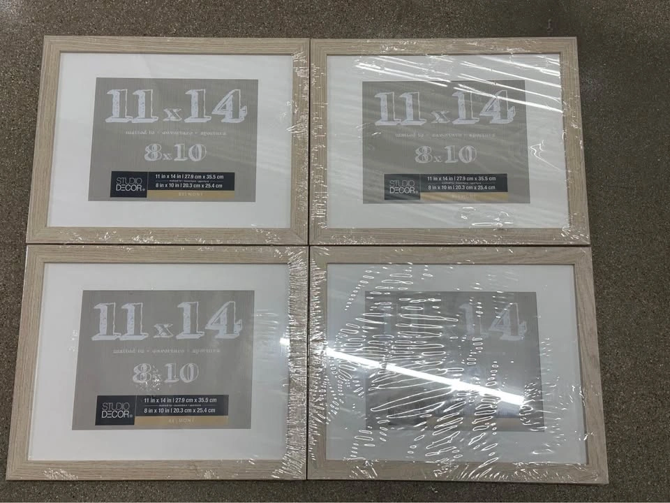 Set of 4 Picture Frames 11x14 (8x10 Mat) – New - photo 3