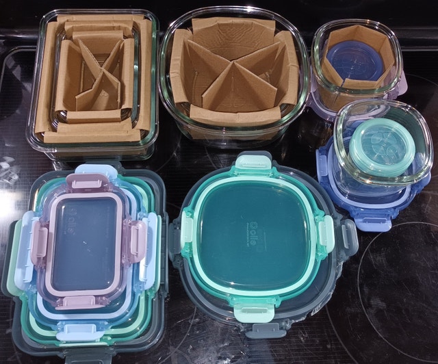 NEW Ello Colour Lock Glass Meal Prep Food Storage 20 Pcs Set - photo 5
