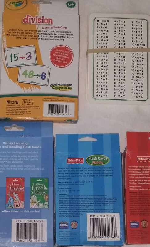 3 x 36 Learning Flash Cards Sets - photo 2