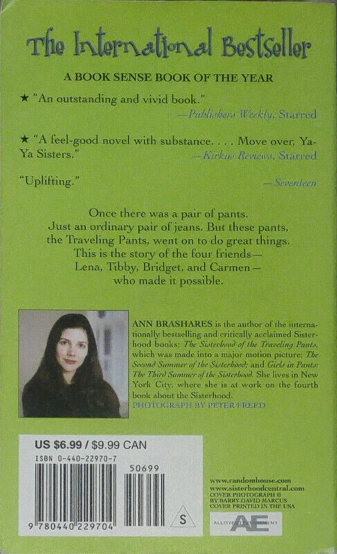 The Sisterhood of the Traveling Pants Book - photo 2