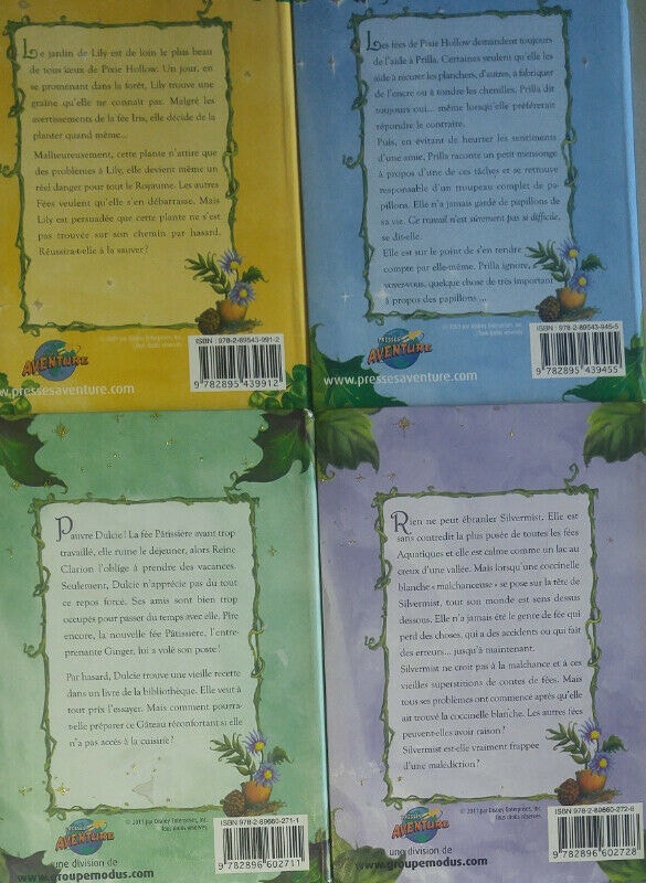 4 Disney Les Fees Lily Prilla Dulcie Silvermist French Books - photo 2