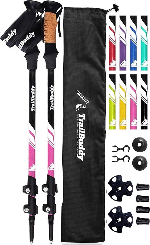 NEW TrailBuddy Trekking Poles - Lightweight, Collapsible Hiking