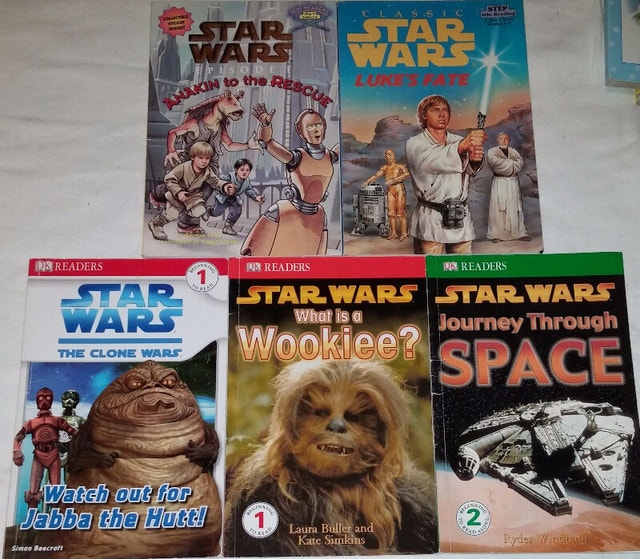 5 DK Readers Star Wars Books Set