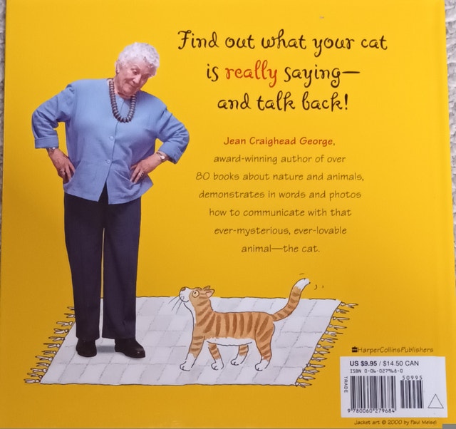 How to Talk to Your Cat Hard Cover Book By Jean Craighead George - photo 2