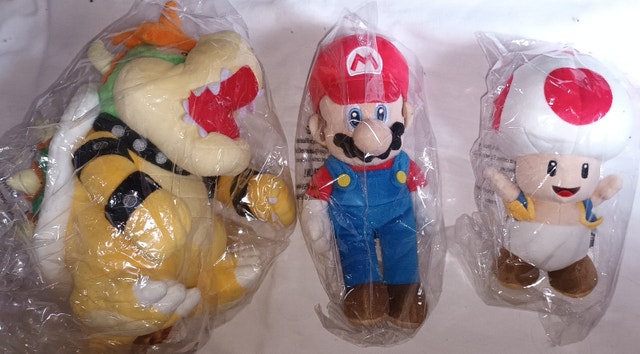 3 NEW Super Mario ALL STAR COLLECTION Sanei Plush Toys