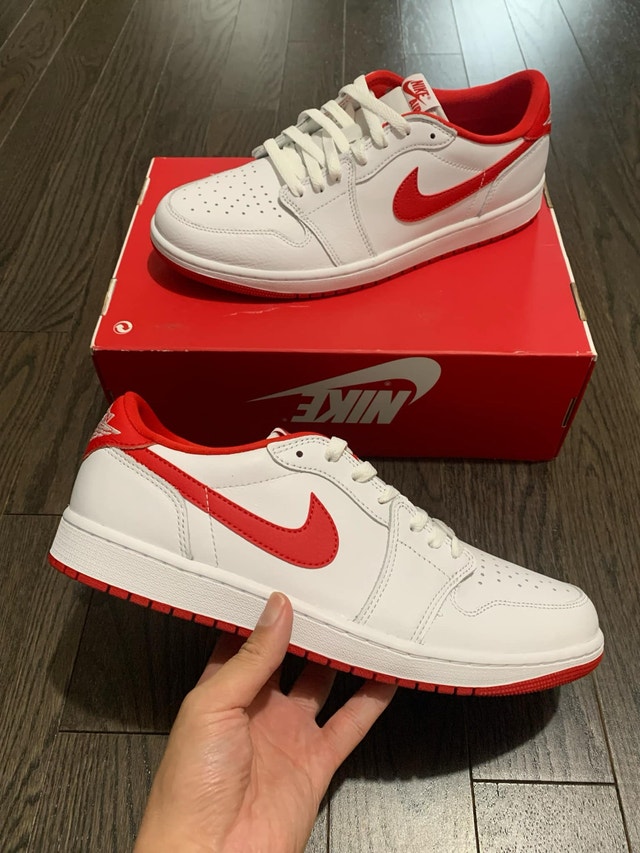 Jordan 1 Low "White/University Red" - photo 2