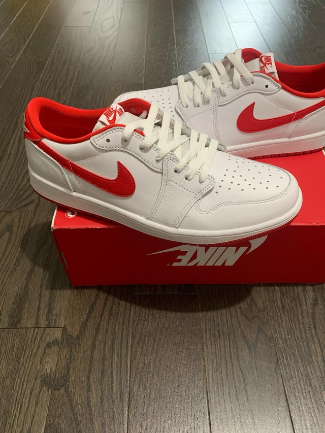 Jordan 1 Low "White/University Red" - photo 3