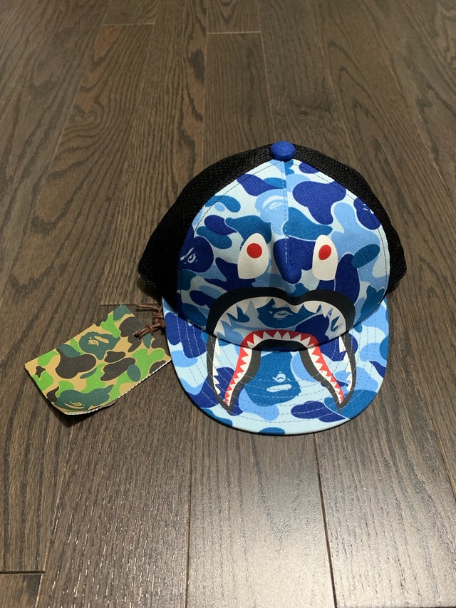 Bape Shark Camo Snapback Kids Hat (Boys)