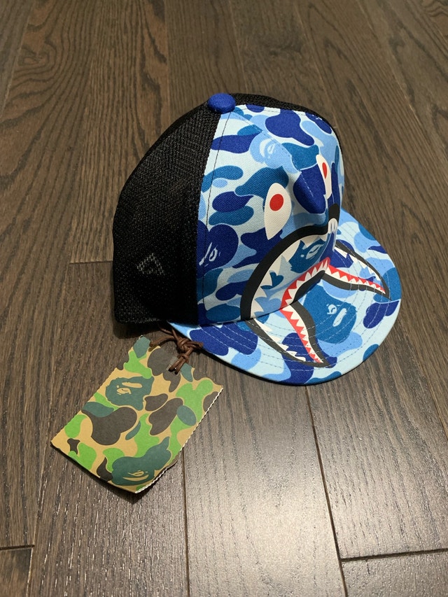 Bape Shark Camo Snapback Kids Hat (Boys) - photo 2