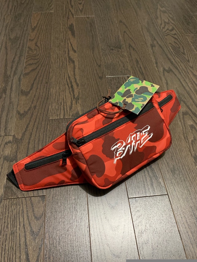 Bape Fannypack “Red Camo” - photo 2