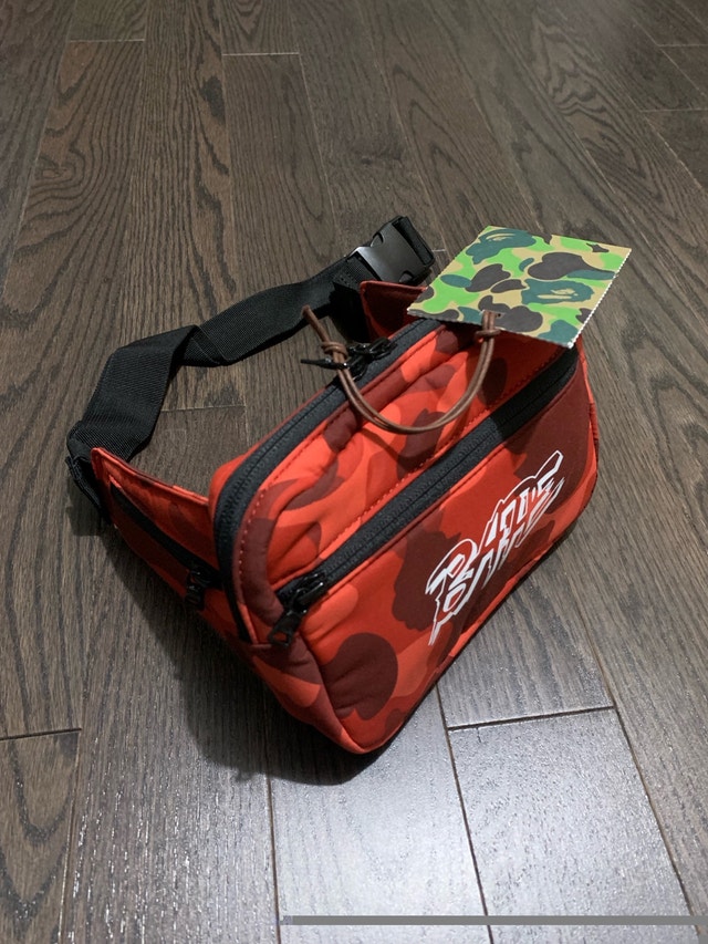 Bape Fannypack “Red Camo” - photo 3