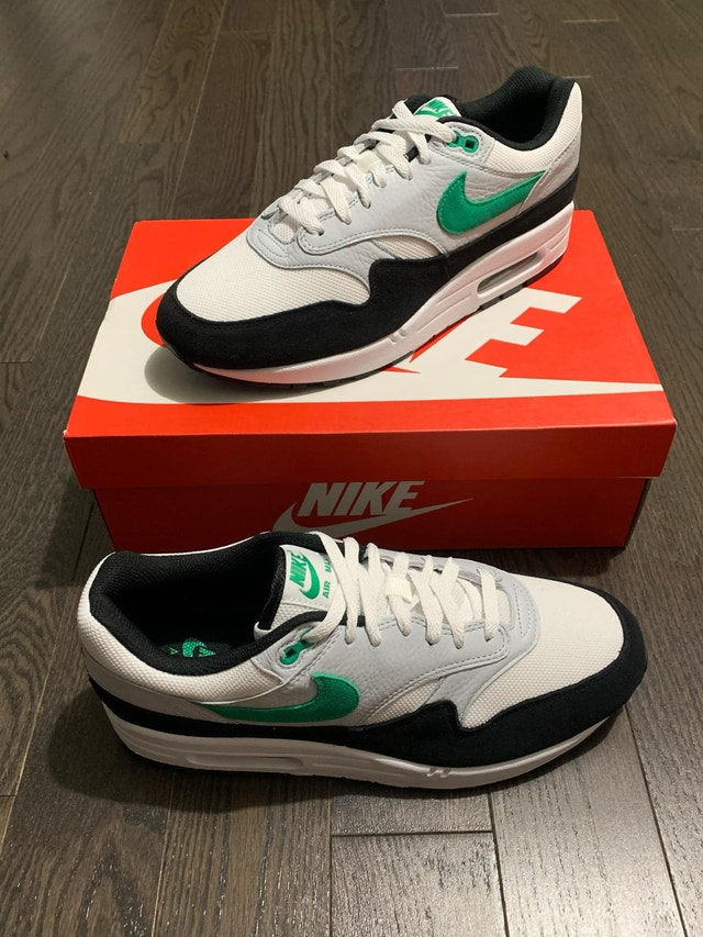 Nike Air Max 1 "White Black Stadium Green" Mens Sz 10.5 - photo 2