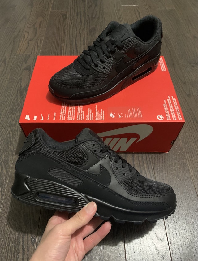Nike Air Max 90 Recraft "Triple Black" - photo 2