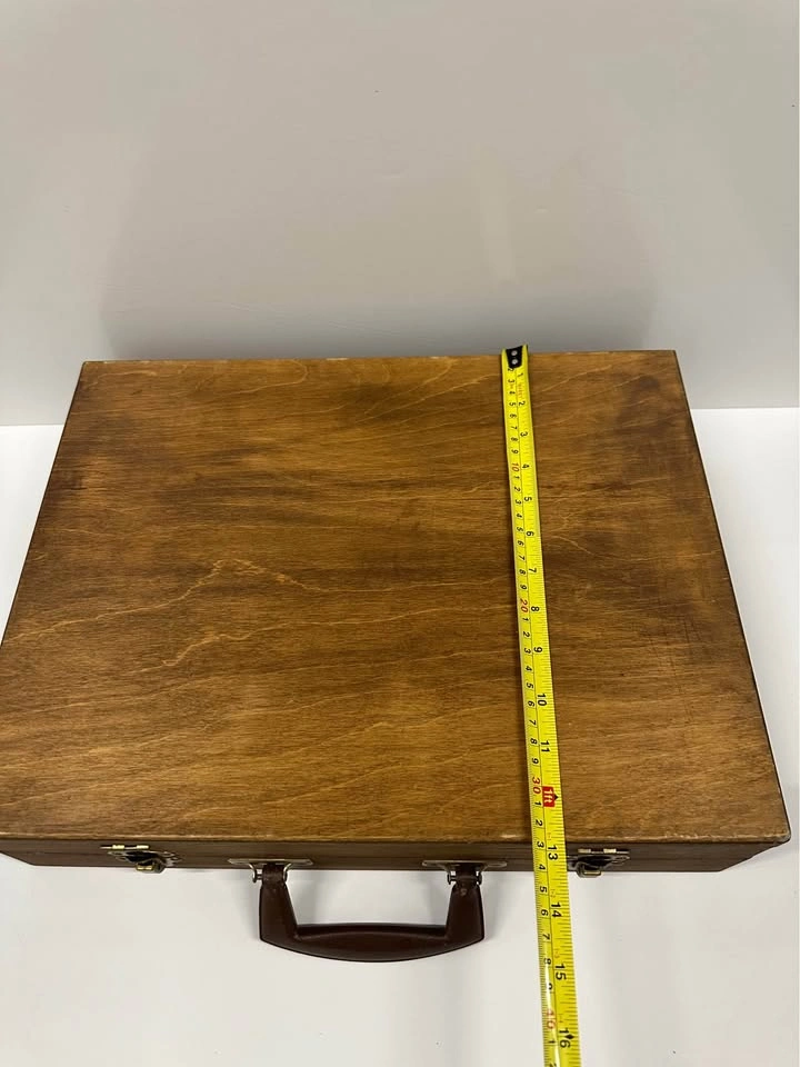 Vintage Wooden Storage Case / Artist Box with Compartments - photo 2