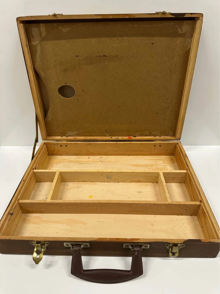 Vintage Wooden Storage Case / Artist Box with Compartments - photo 4