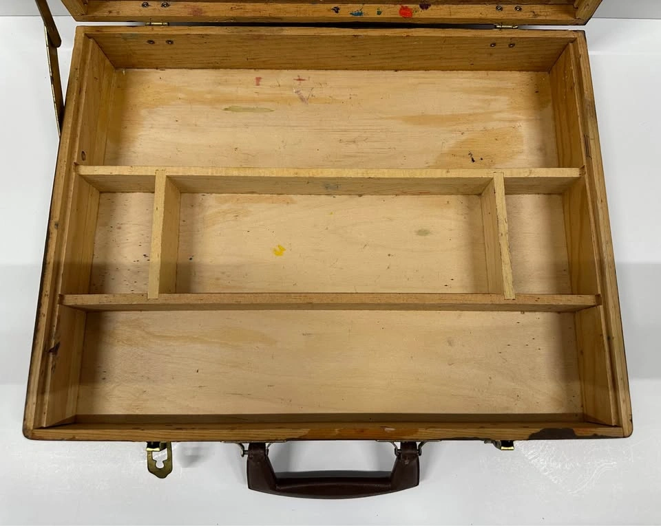 Vintage Wooden Storage Case / Artist Box with Compartments - photo 5