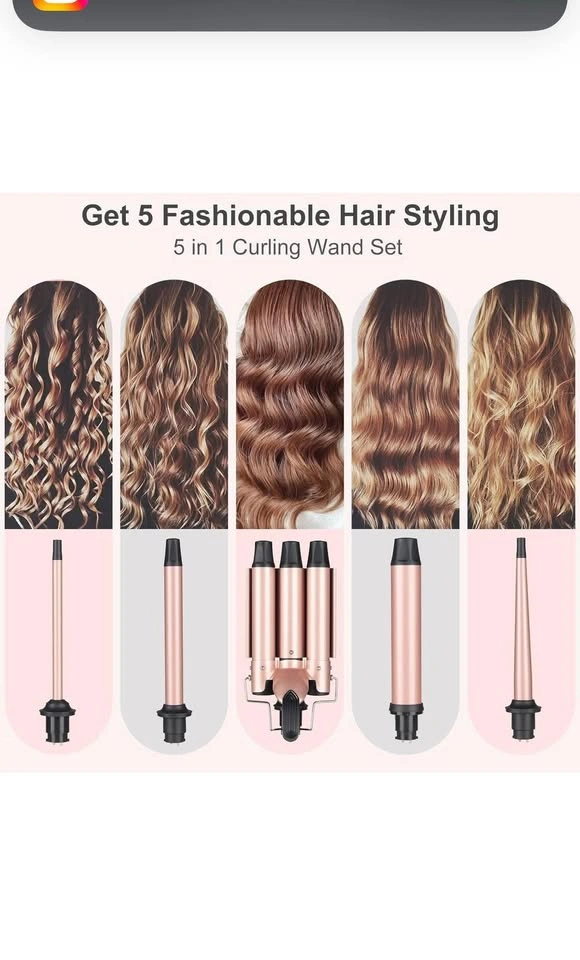 Curling Iron Hair Curler 5 In 1 Curling Wand Set - photo 2