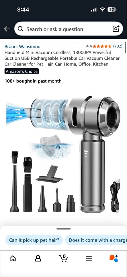 Mini vacuum cleaner