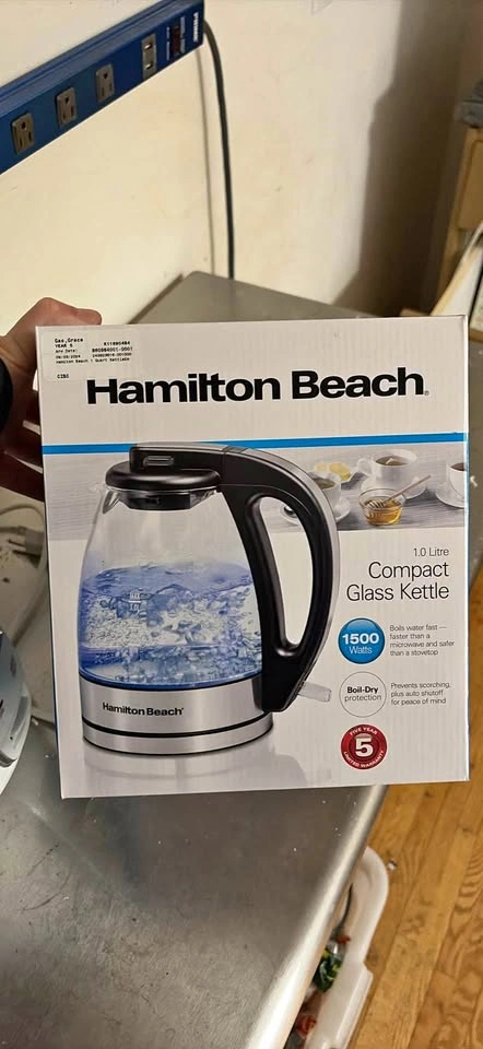 Hamilton Beach Compact Glass Kettle