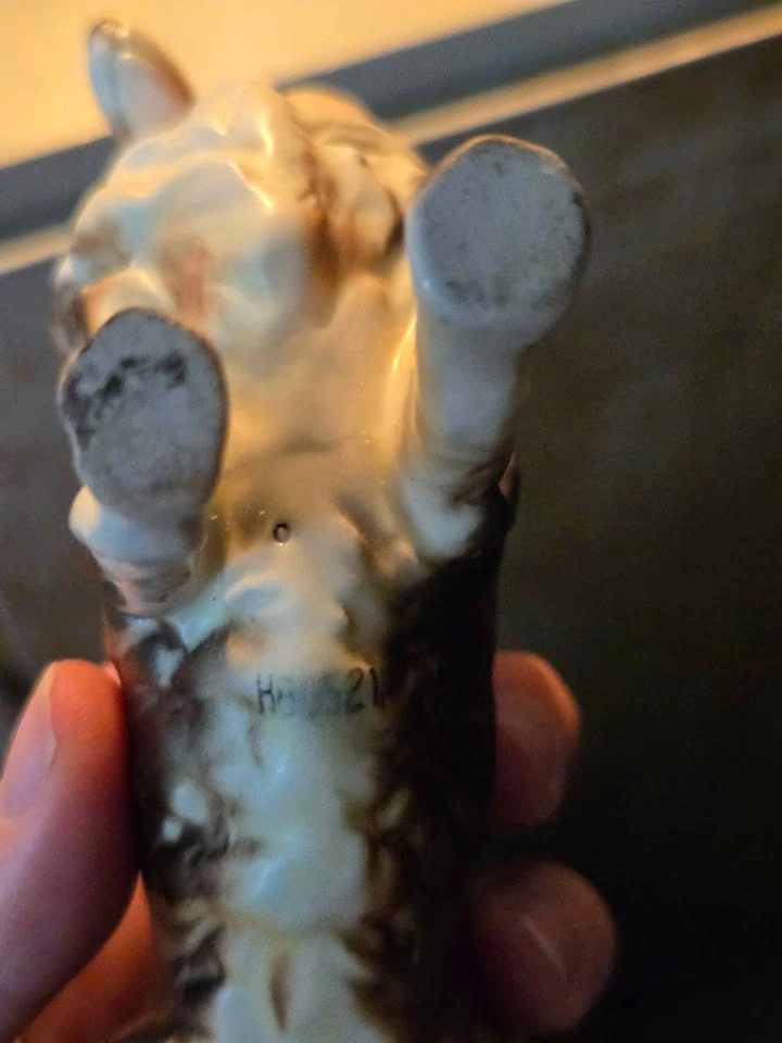 Beautiful vintage glass collie figure - photo 5