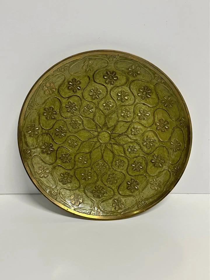 Decorative Brass Wall Plate Boho Vintage Style Wall Decor