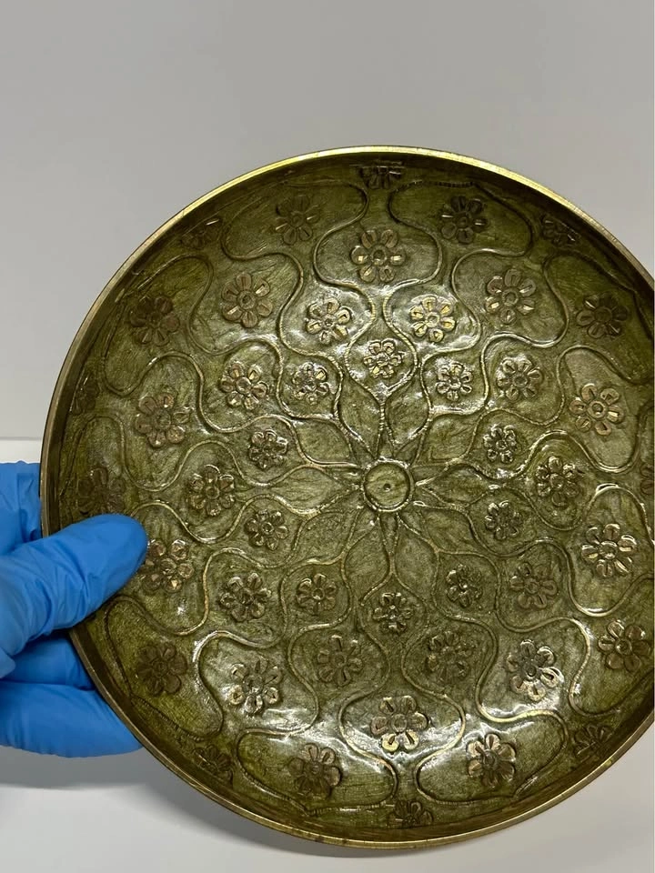 Decorative Brass Wall Plate Boho Vintage Style Wall Decor - photo 2