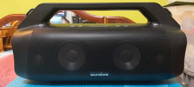 Soundcore Motion Boom Plus Bluetooth speaker in box thumbnail