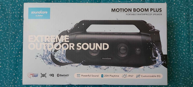 Soundcore Motion Boom Plus Bluetooth speaker in box - photo 2