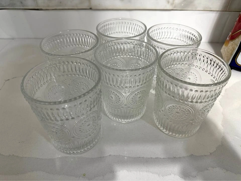 Set of 4 Crystal Wine Glasses