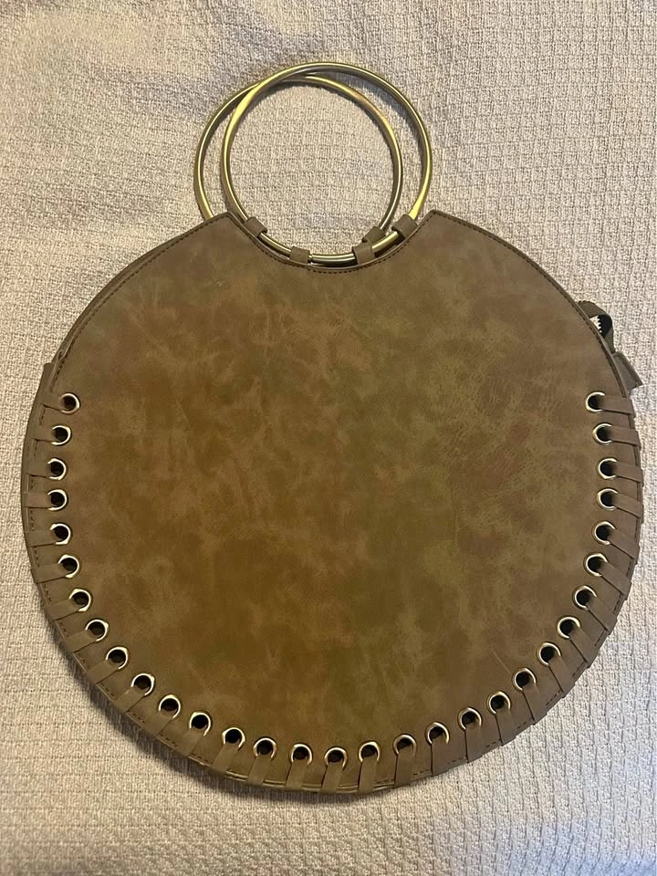 Anthropologie Round Stylish Bag Tote