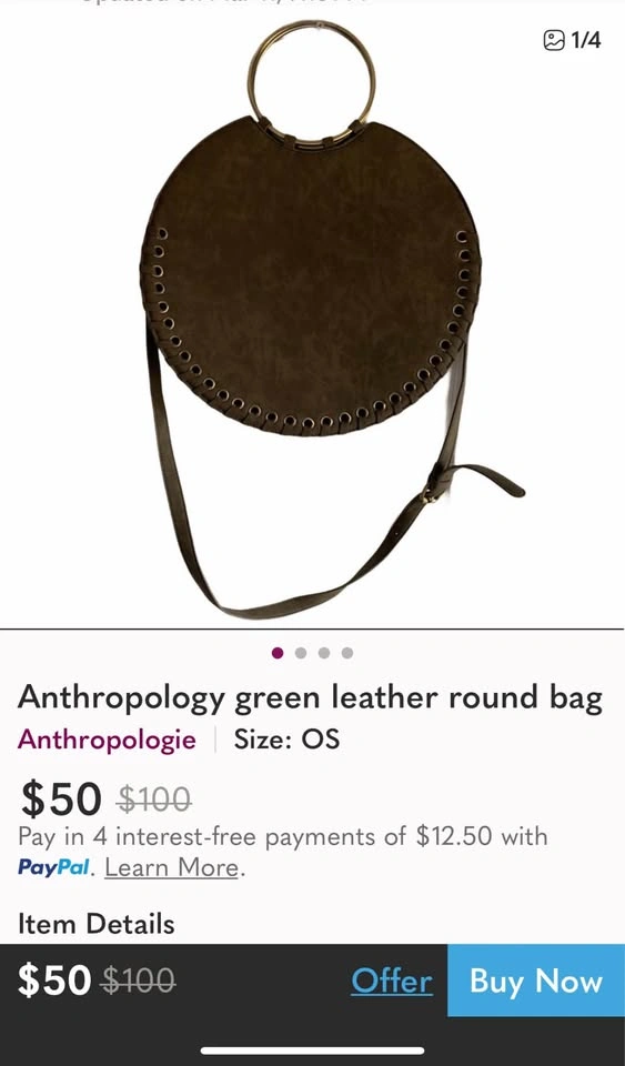 Anthropologie Round Stylish Bag Tote - photo 4