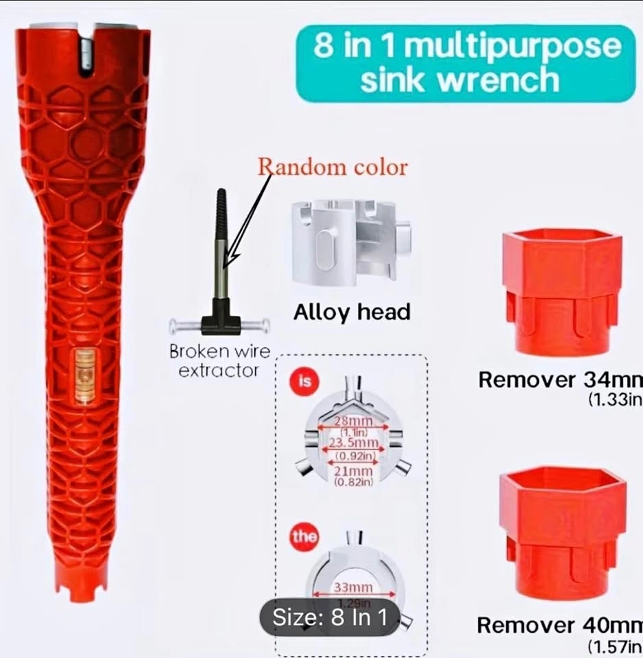 8-in-1 Multipurpose Sink Wrench