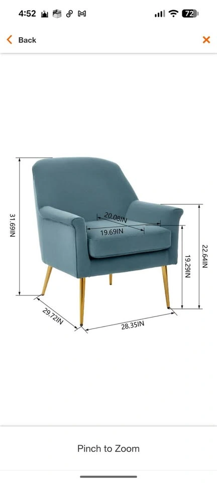 Brand New Charleston Bleu Chair in Box - photo 2