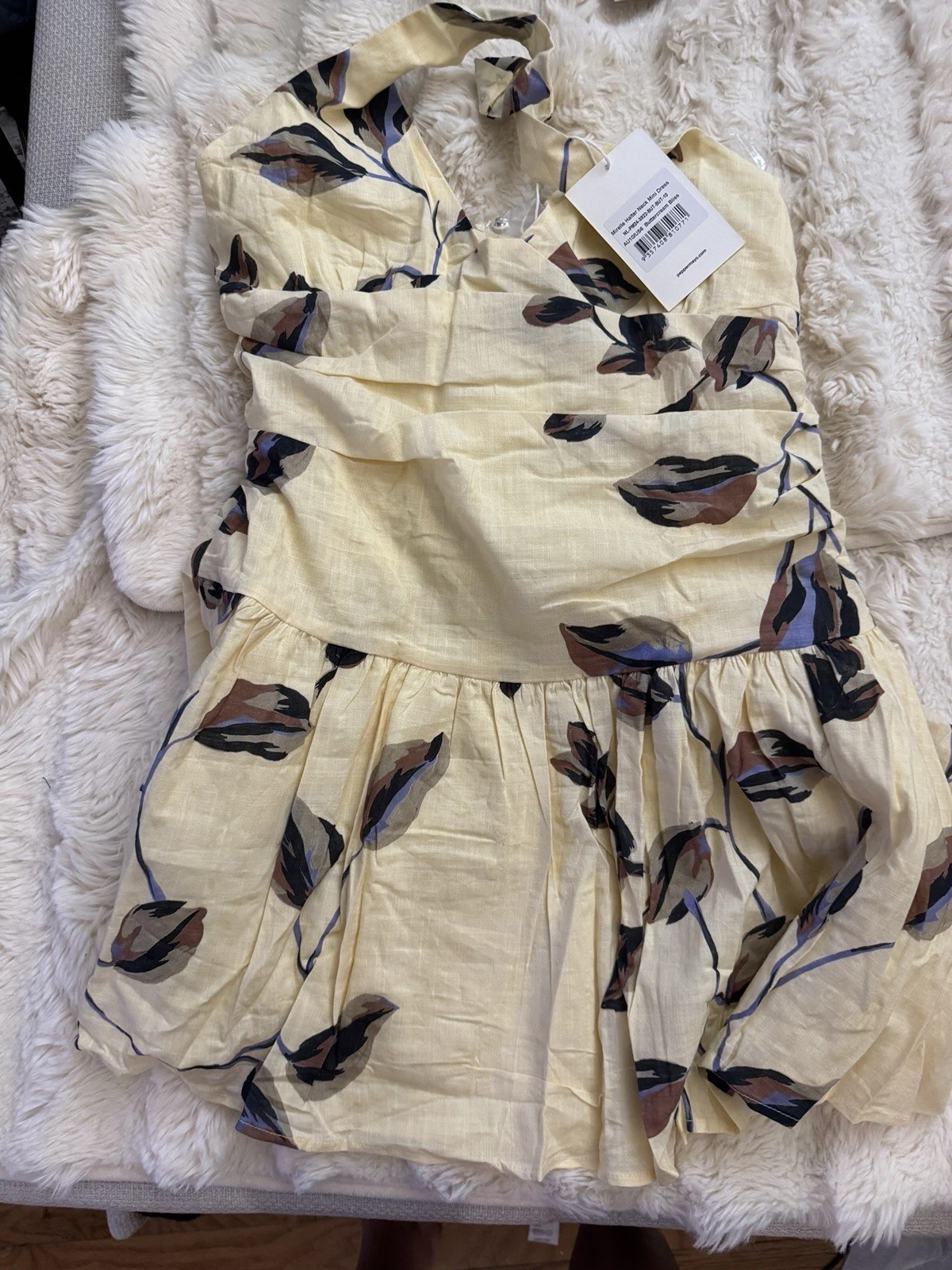 Peppermayo Mirelle Halter Neck Mini Dress - Buttercream Bliss Si - photo 3