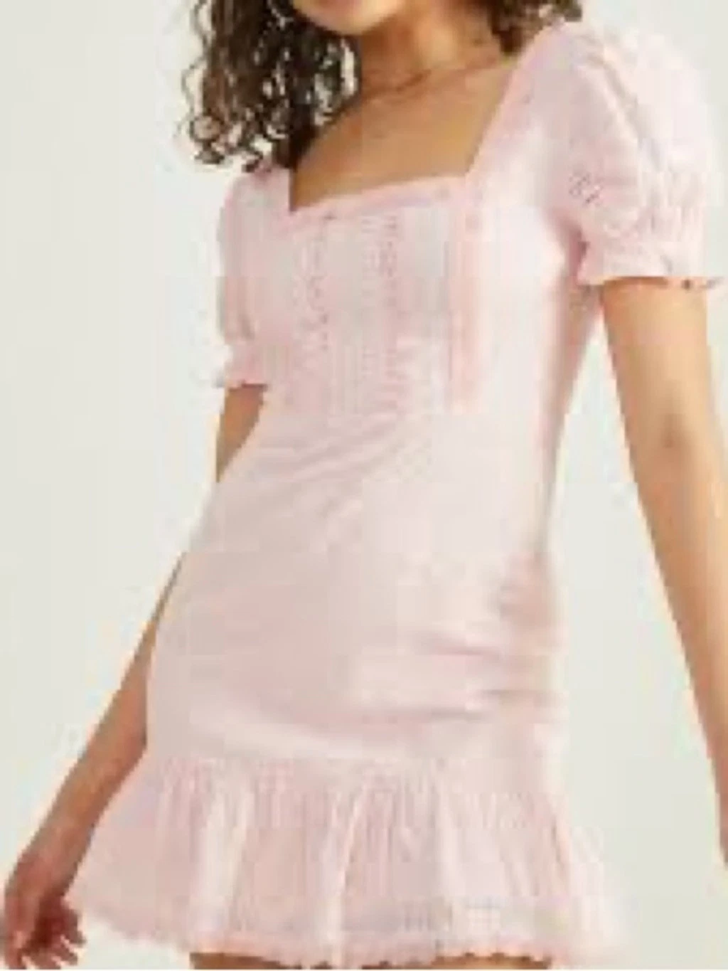 Altar'd State Jaelyn Puff Sleeve Dress M - photo 3