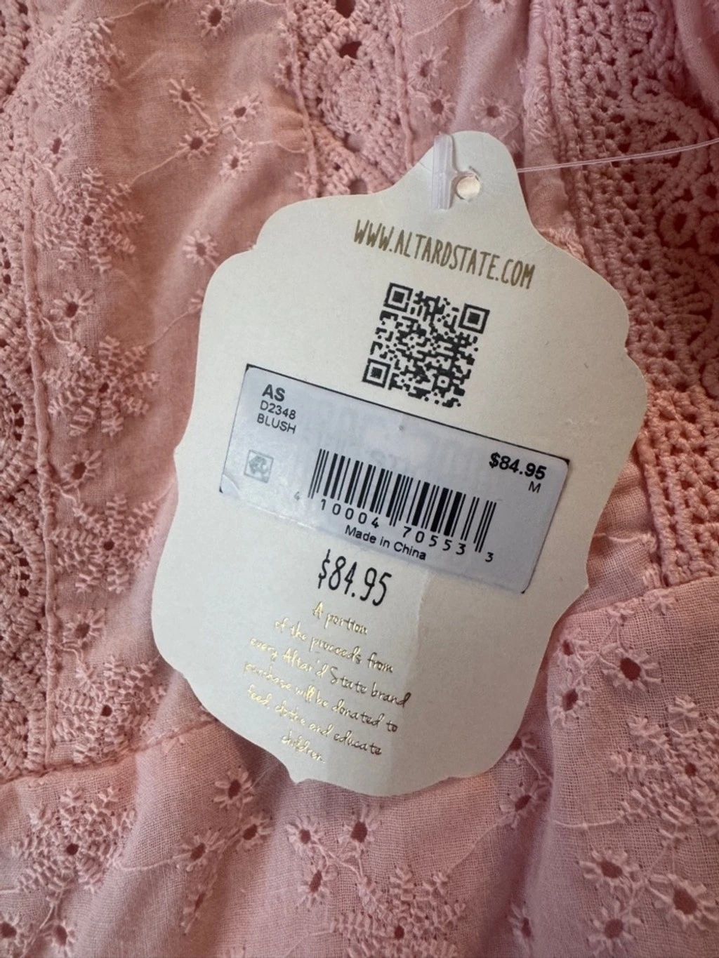 Altar'd State Jaelyn Puff Sleeve Dress M - photo 4