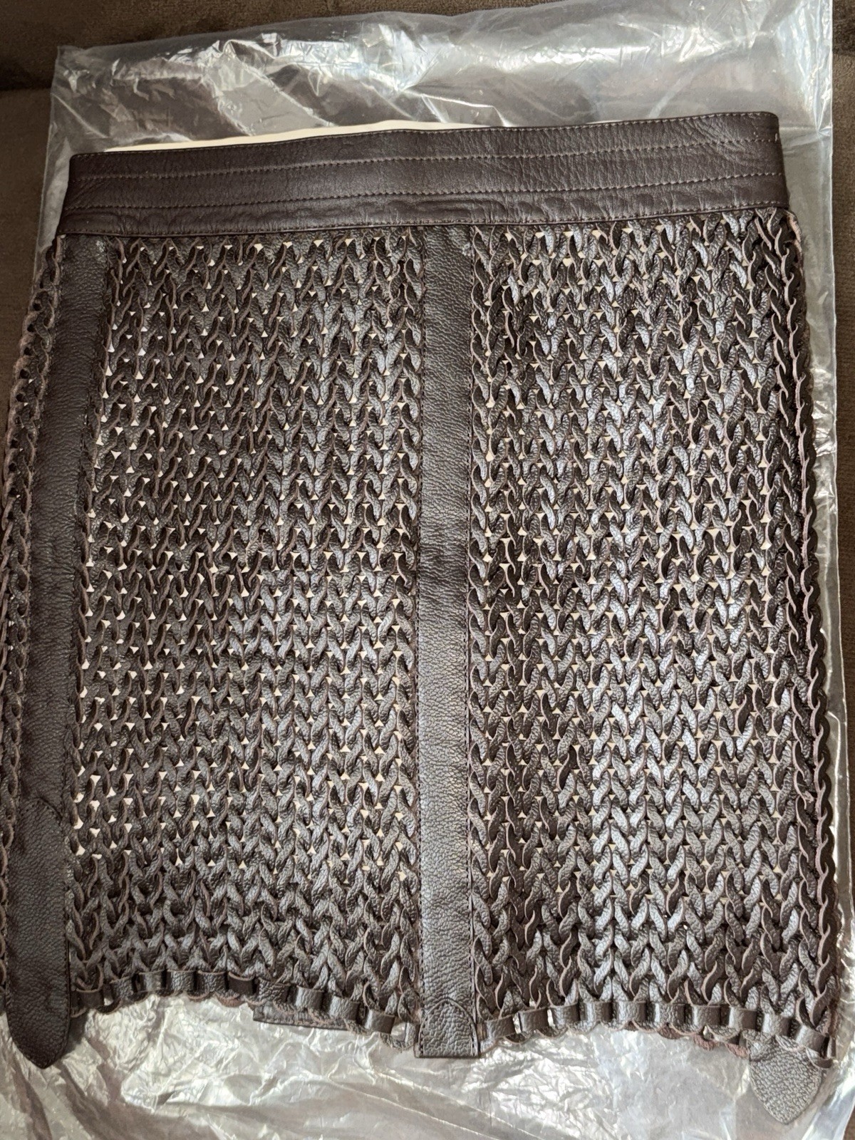 NEW Nonchalant Label kaiden mini skirt in chocolate small NWT - photo 4