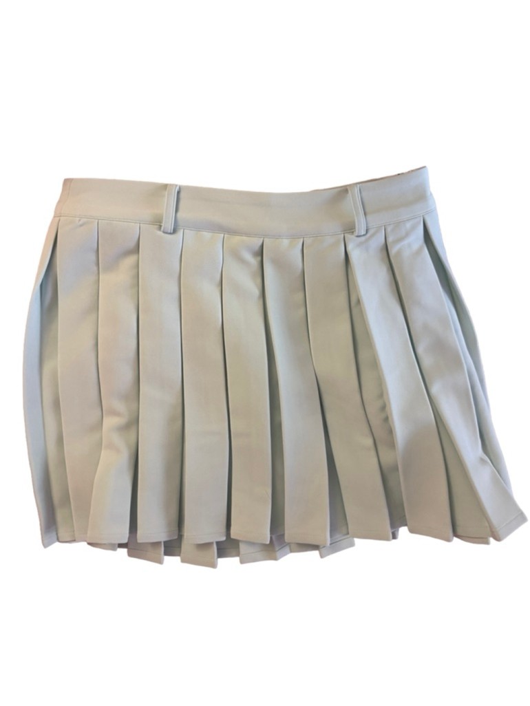 meshki mura Pleated Mini Skirt - Ice Blue small NWT - photo 4