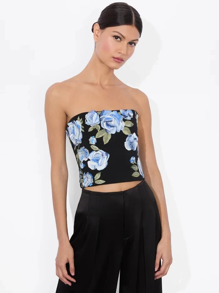 Alice and Olivia Cece Embellished Top size 2 NWT