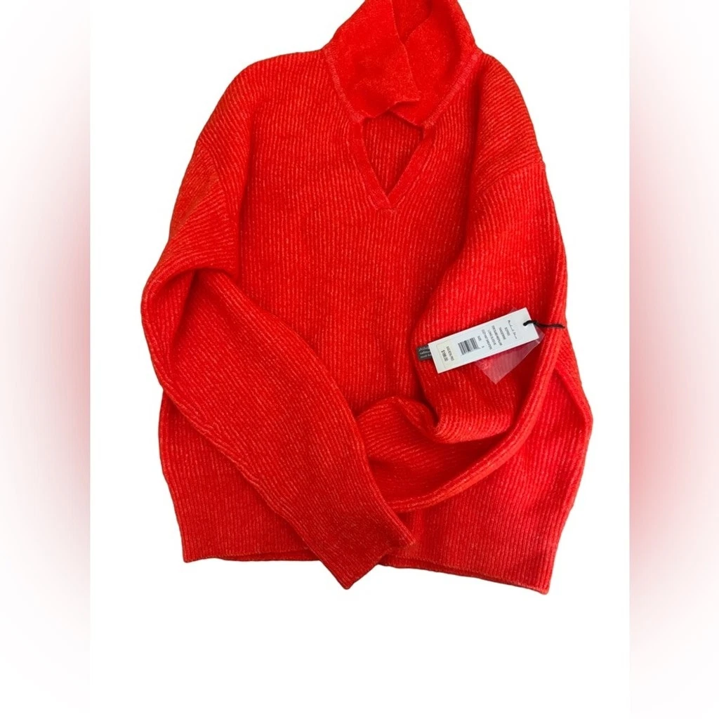 Michael Stars Stevie Collard Pullover - Tangerine, Size S, NWT - photo 5