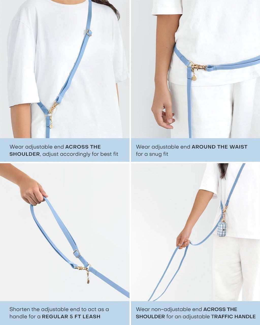 4-IN-1 Convertible Hands-Free Dog Leash - Sunny Tails - photo 2