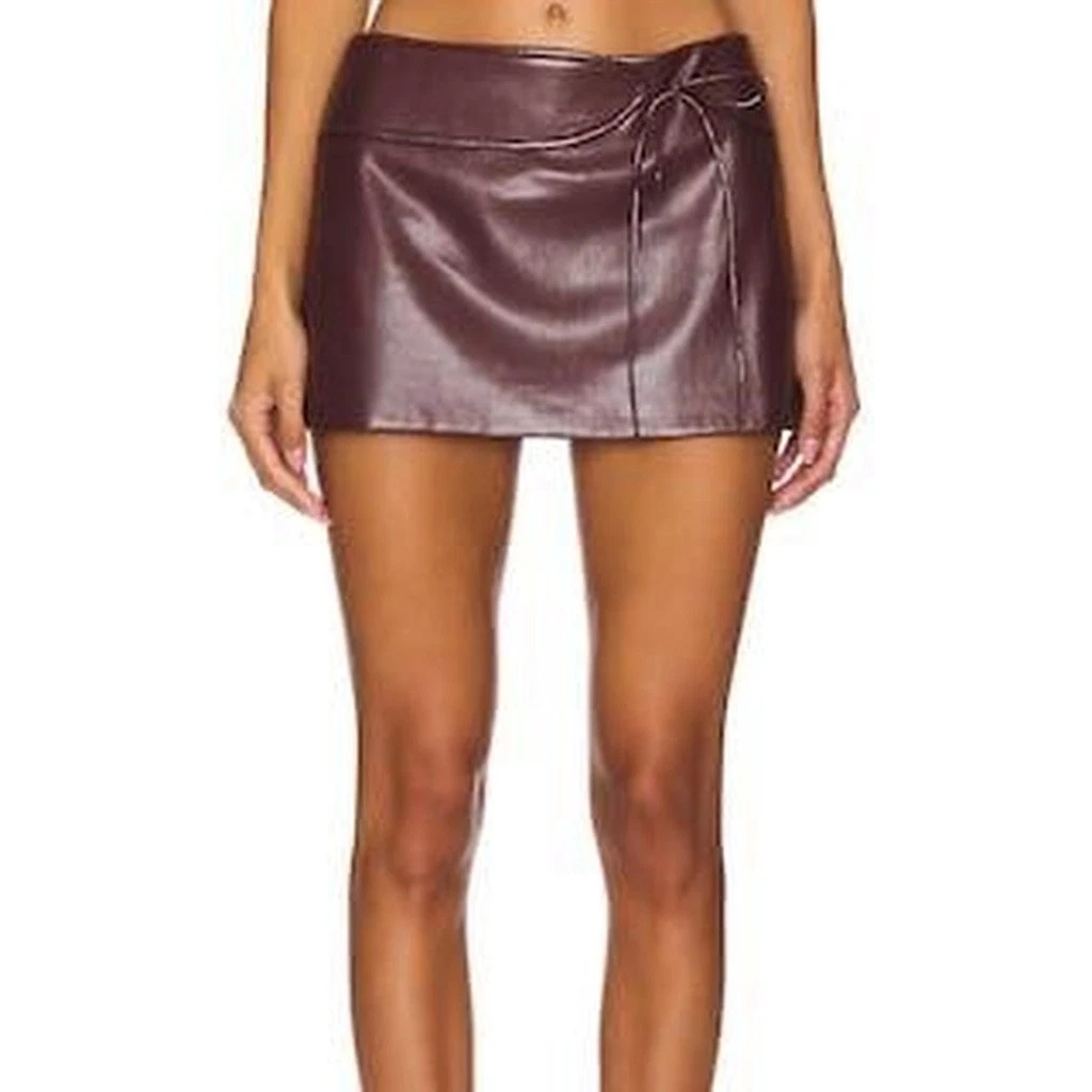 Mila Skort in Russet Amanda Uprichard Size L NWT