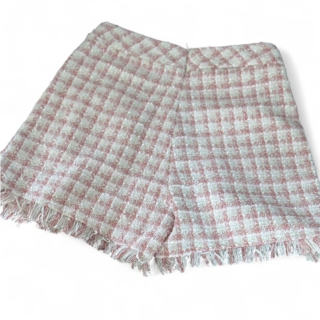VENUS Frayed-Hem Tweed Shorts - photo 4