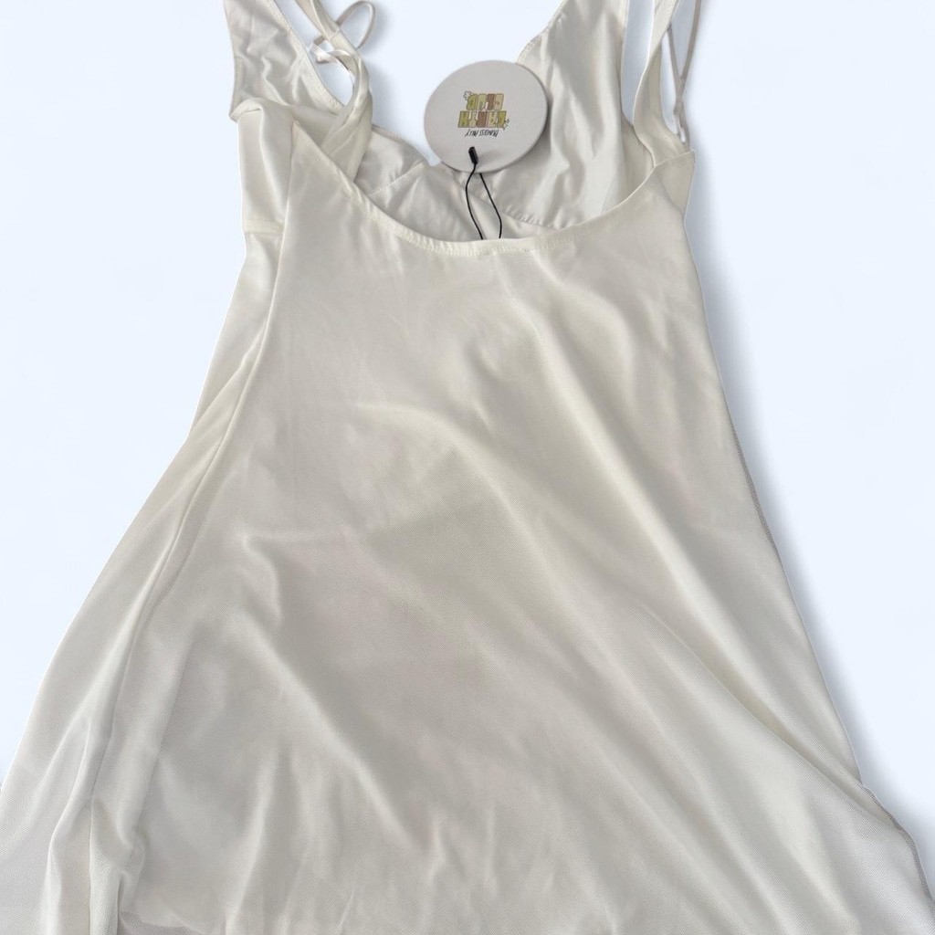 Princess Polly Zuba Mini Dress White Size 4 NWT - photo 5