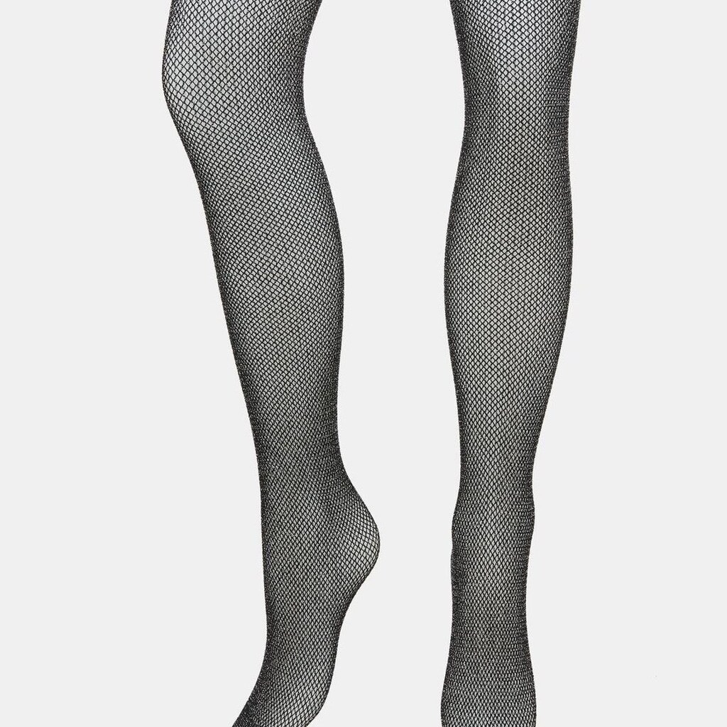 Steve Madden OPEN WORK LUREX TIGHTS BLACK - photo 3