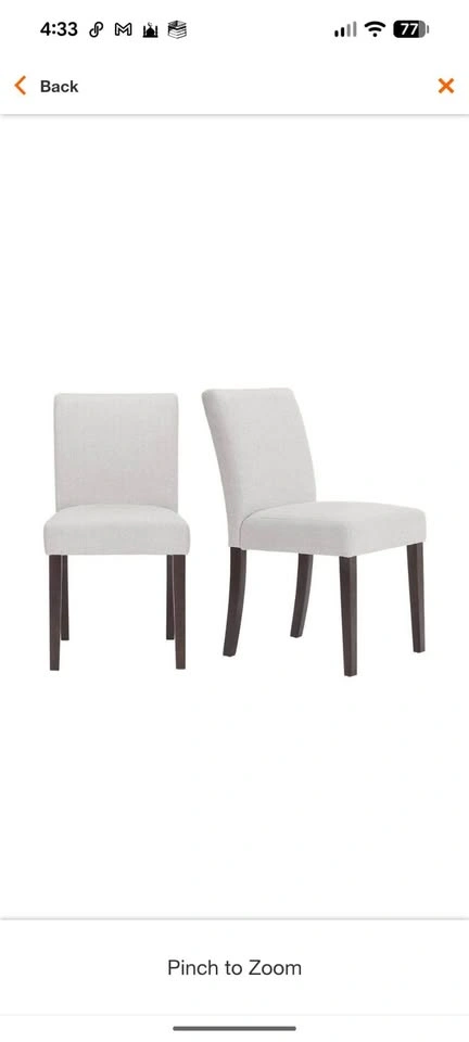 Brand New Dining Chairs in Box (Set of 2) - photo 2