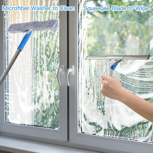 NEW 15' Window Cleaning Kit w Extension Poles - photo 3