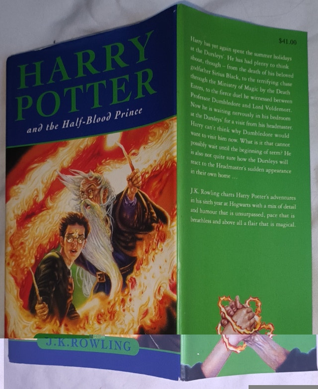Harry Potter and the Half-Blood Prince HARD Book with Slip Dust - photo 2